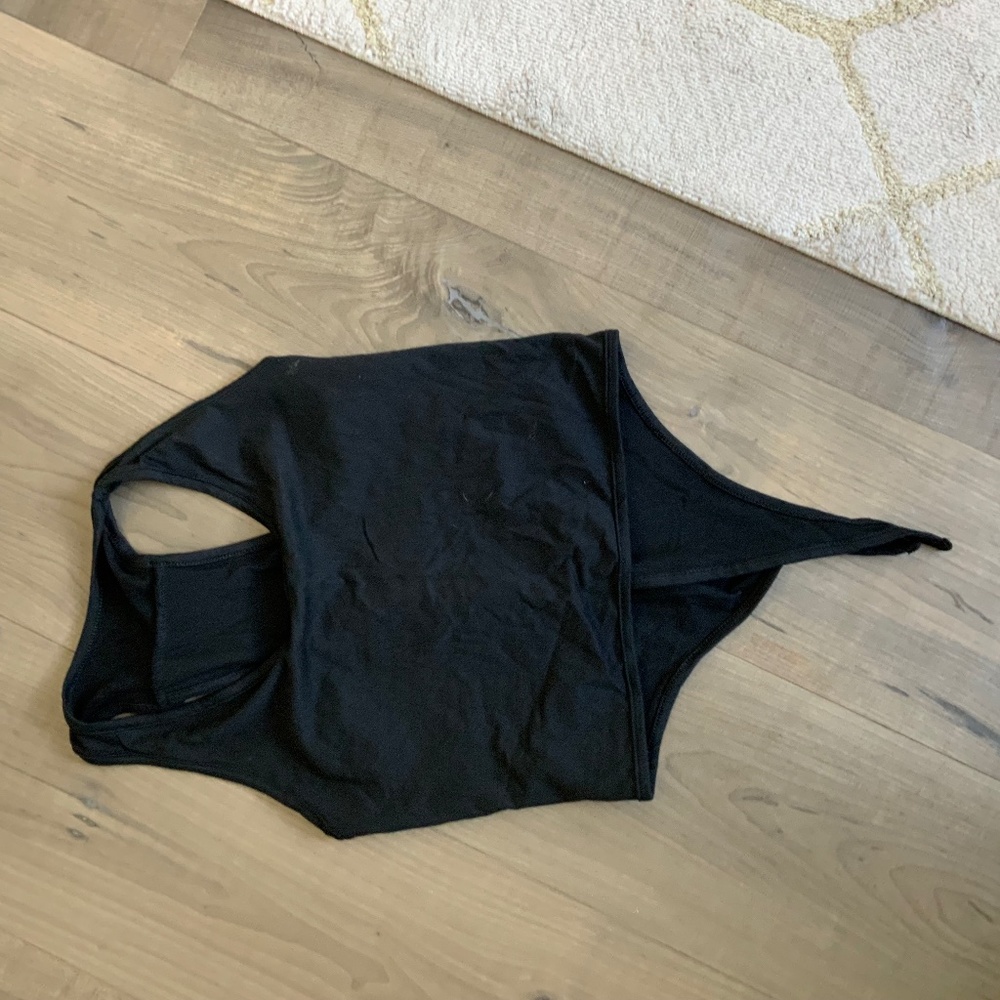 Five Dancewear Black Tie Tank - YXL